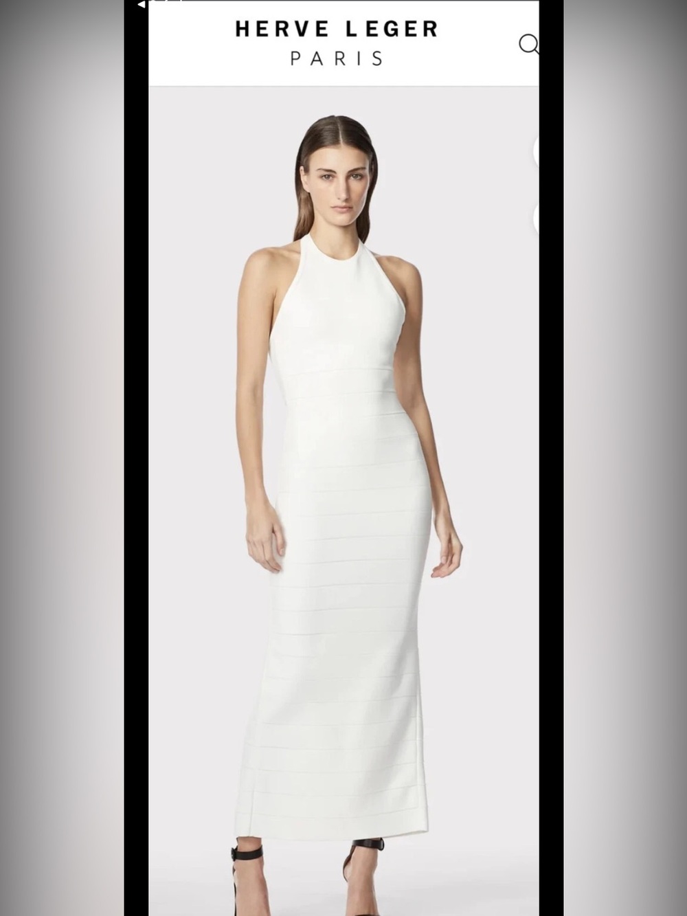 Hervé Leger Paris Halter Icon Gown ~ M